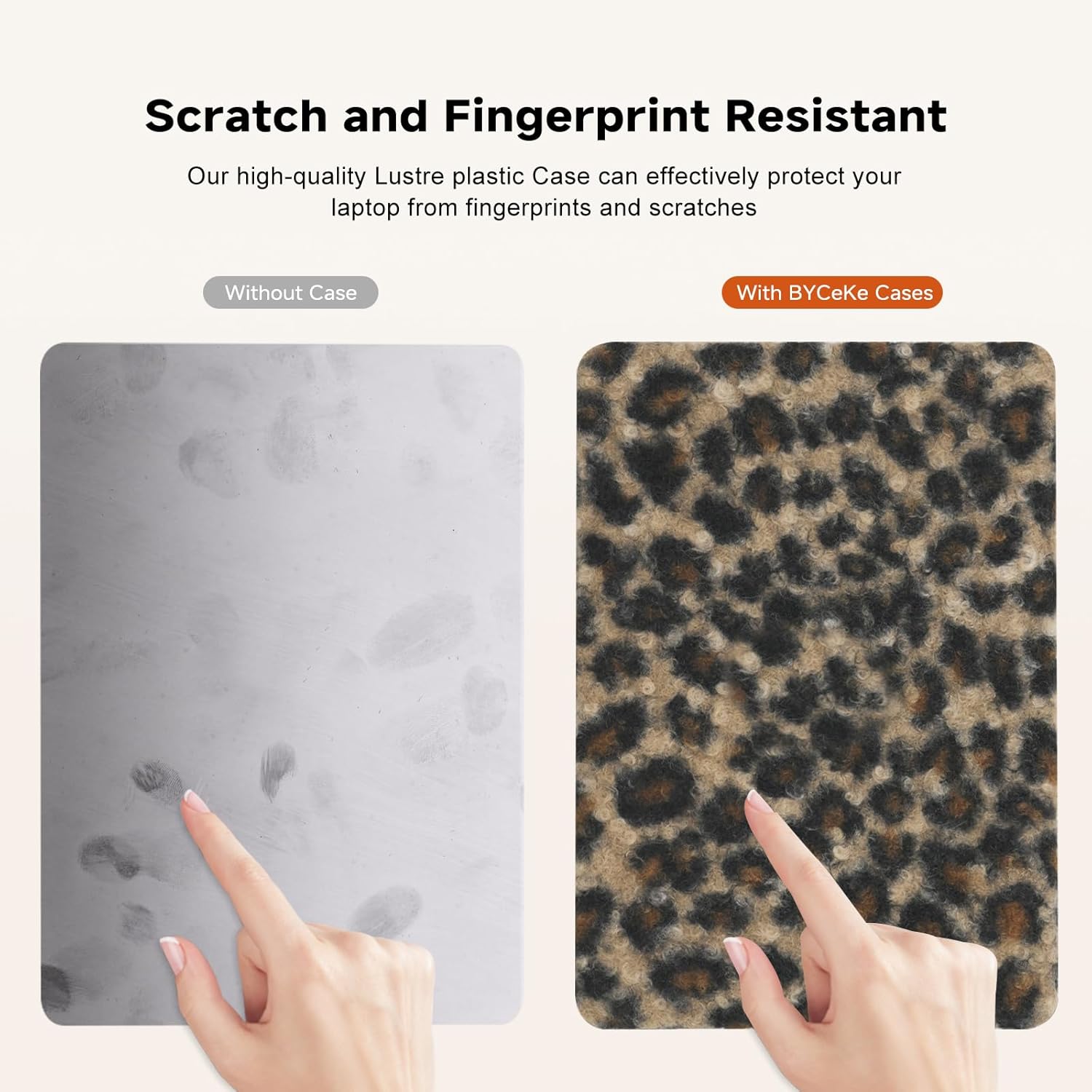 for MacBook Air 13.6 inch Case 2022-2026 M4 A3240 M3 A3113 M2 A2681, Soft Leopard Print Fuzzy Plush Faux Fur Cheetah Leather Hard Shell Case&Keyboard Cover for Mac Air 13.6, Leopard Plush Brown - Image 4