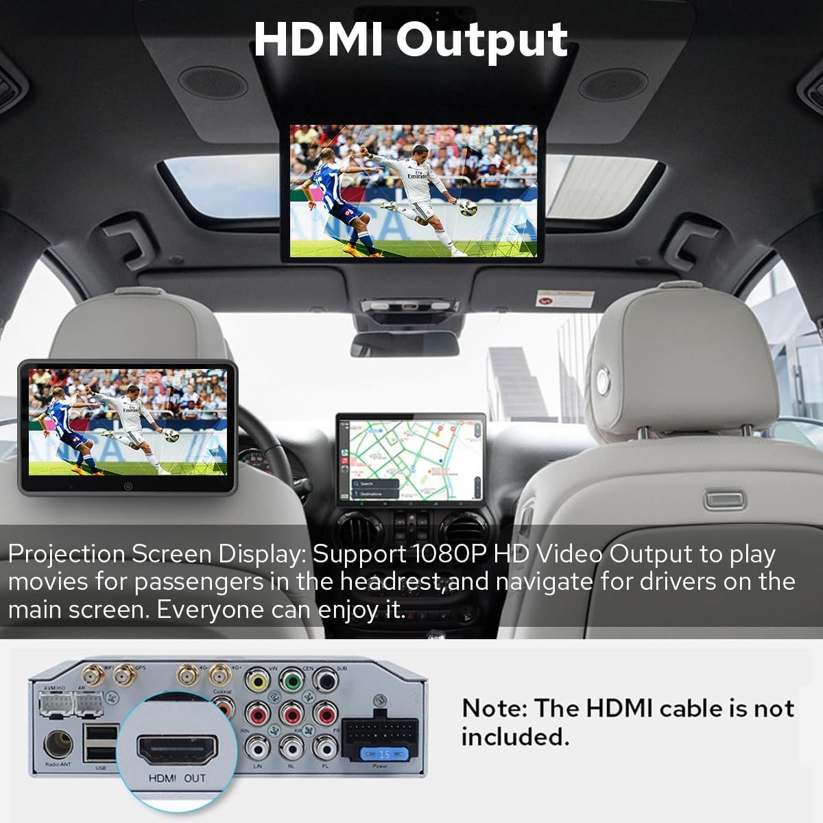 Joying Car Radio for Jeep Wrangler JK 2011-2018 Upgrade Android 13 Floating Stereo 15.1" IPS Touchscreen 8GB+128GB with Wireless CarPlay & Android Auto, Bluetooth, GPS, AM/FM, SWC(JY-JP115T8)