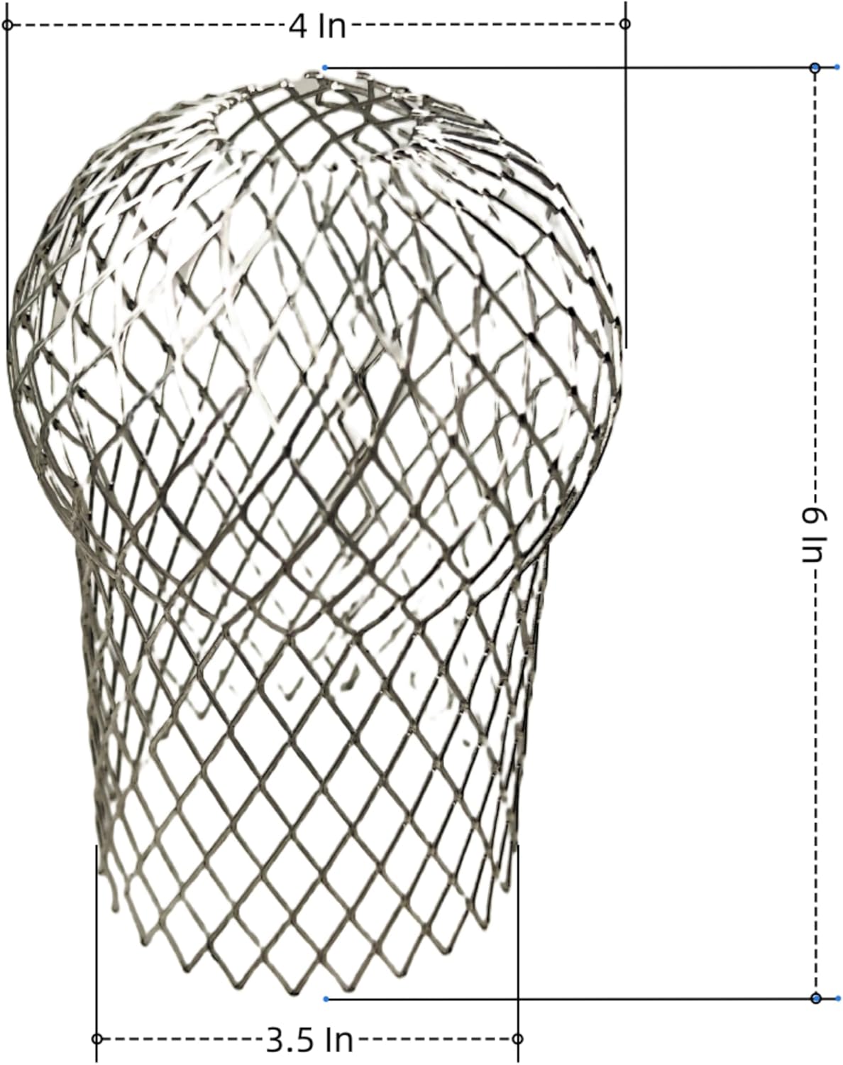 9 Packs Gutter Filter Strainer Gutter Downsport Guards With Zip Ties. 3.5-4 Inch Expandable Aluminium Filter Strainer, for Preventing Blockage Leaves For Downspout Of 2-4 Inches Hole Size
