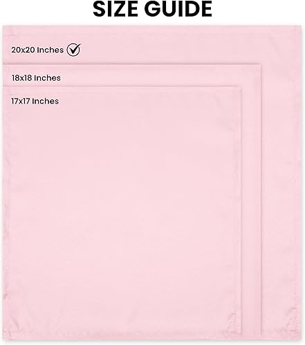 Vista 162 de Utopia Home Paquete de 24 servilletas de tela de 18 x 18 pulgadas, bordes con dobladillo 100% poliéster, lavables y reutilizables, ideales