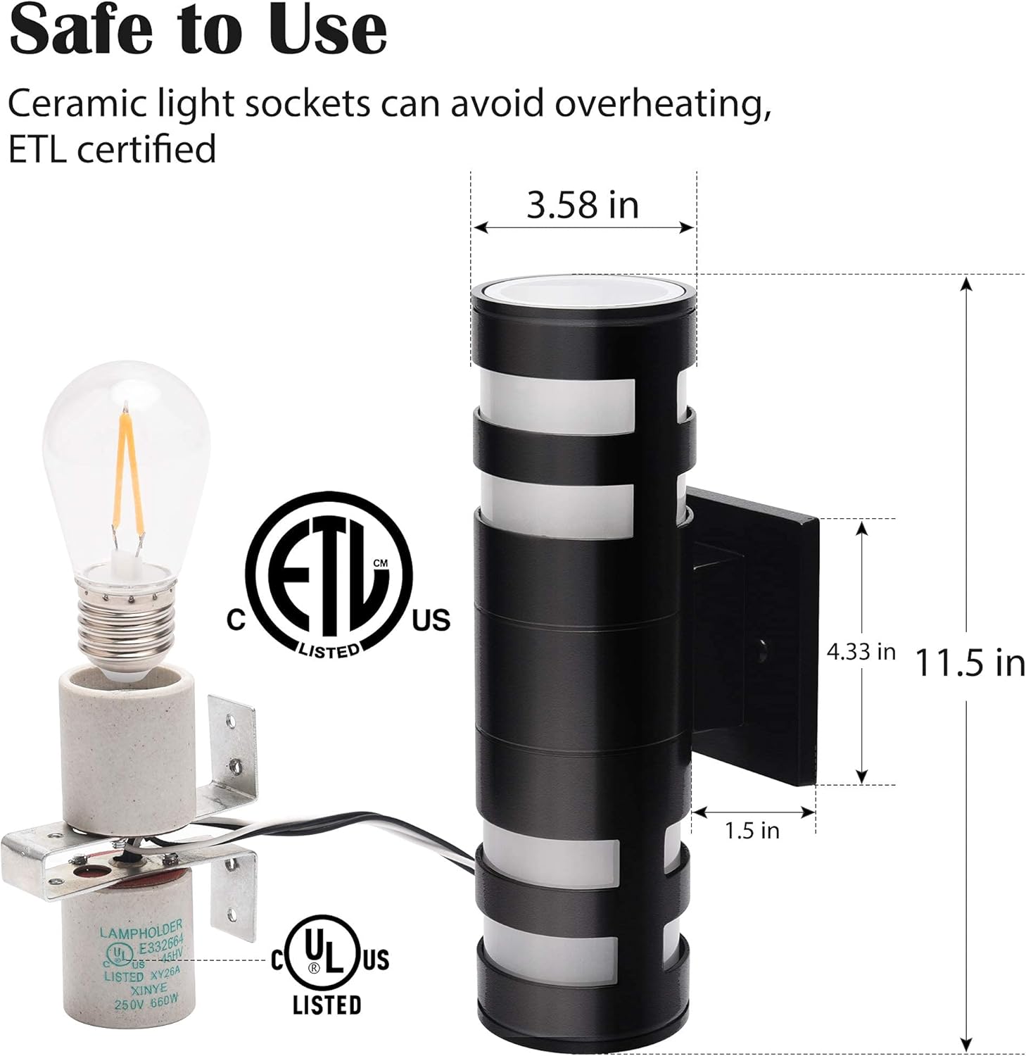Blасk Frіdау - 60% оƒƒ Outdoor Wall Light Fixtures with ETL Certified 2 Pack, JACKYLED 60W Modern Exterior Wall Sconce with 4 LED Bulbs, IP65 Waterproof Black Porch Wall Mounting Lamp for House Front Door Patio Garage Tесh Dеаlѕ 🔥 Outdoor Wall Light Fixtures with ETL Certified 2 Pack, JACKYLED 60W Modern Exterior Wall Sconce with 4 LED Bulbs, IP65 Waterproof Black Porch Wall Mounting Lamp for House Front Door Patio Garage