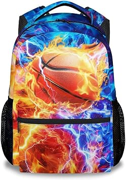 Basketball Bookbag for Boys - School Backpack for Kids Teens Elementary Middle School 17 Inch