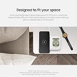 SAMSUNG 15W Wireless Charger Duo w/USB C Cable, Fast Charge 2 Devices at Once, Cordless Charging Pad for Galaxy Phones and Devices, 2022, includes Microfiber Cleaning Cloth - Black
