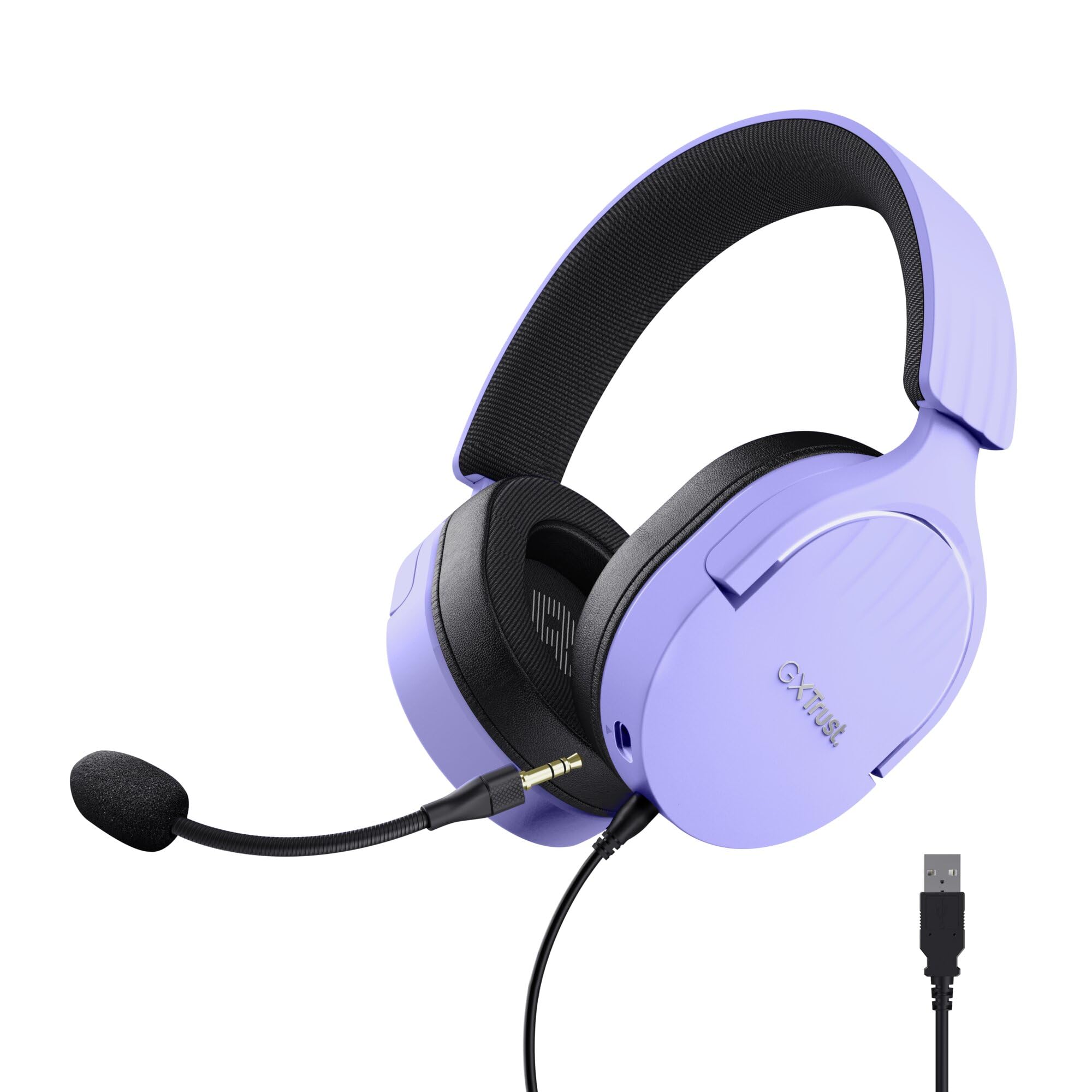 GXTrust Fayzo USB Gaming Headset 7.1 Surround Sound, Purple