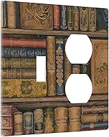 Vista 21 de Placa de pared de tortugas marinas, hierba oceánica, medusas, peces y algas marinas, placa de pared de doble palanca, cubierta de interruptor de luz