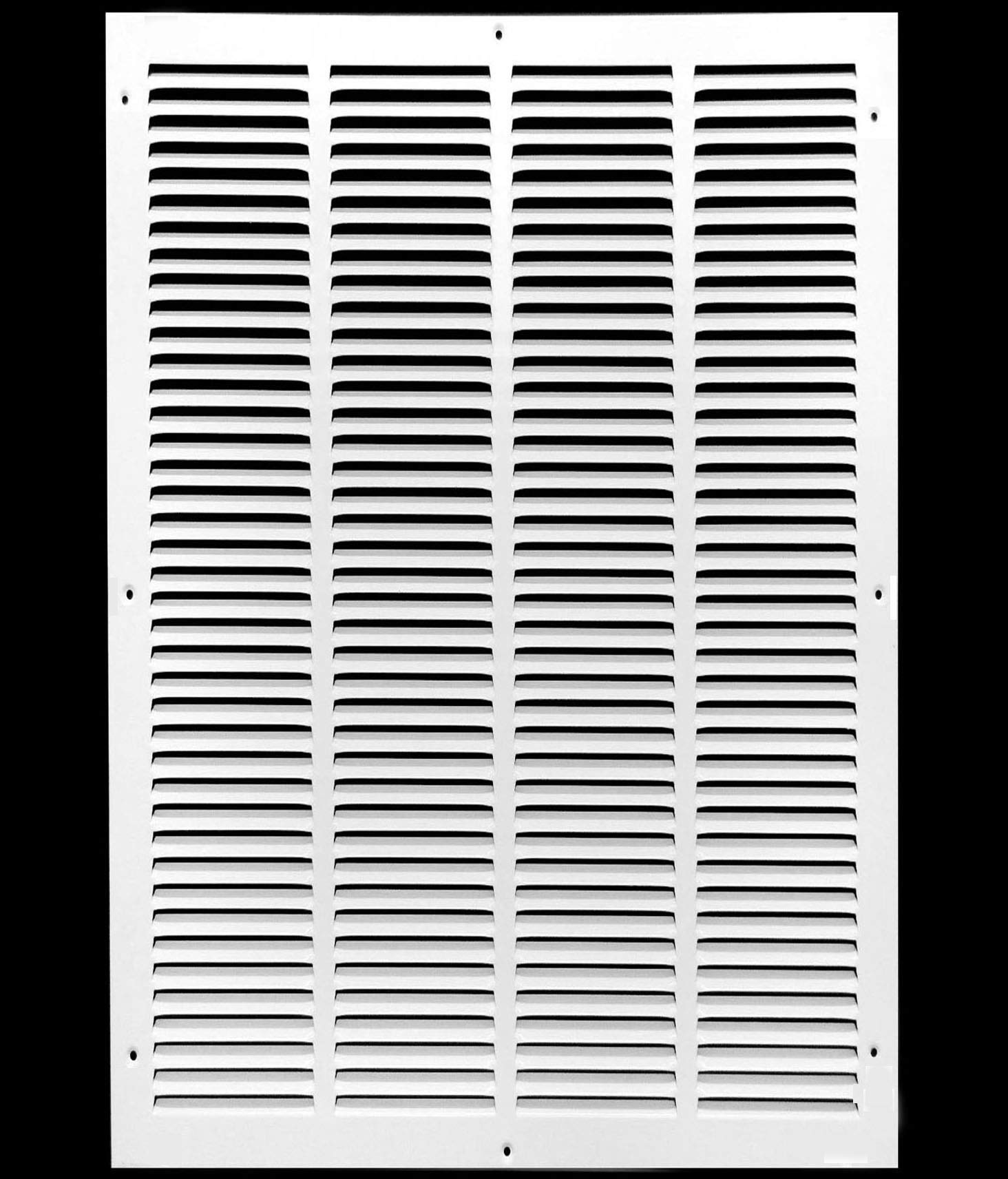 14'' x 8'' [Duct Opening] Flat Stamped Steel Return Air Grille by - Sidewall and Ceiling - HVAC Premium Vent Duct Cover - White [Overall Dimensions: 15.75''w X 9.75''h] — view 88