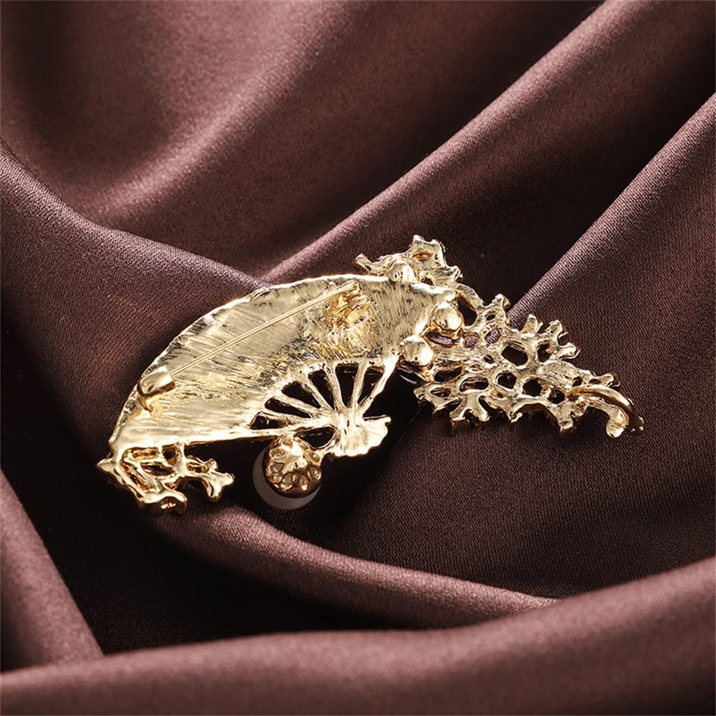 Fan Fan Fan Salif National Wind Solding Plum Fan Fan Flower Brooch Akcesoria Akcesoria National Wind Akcesoria
