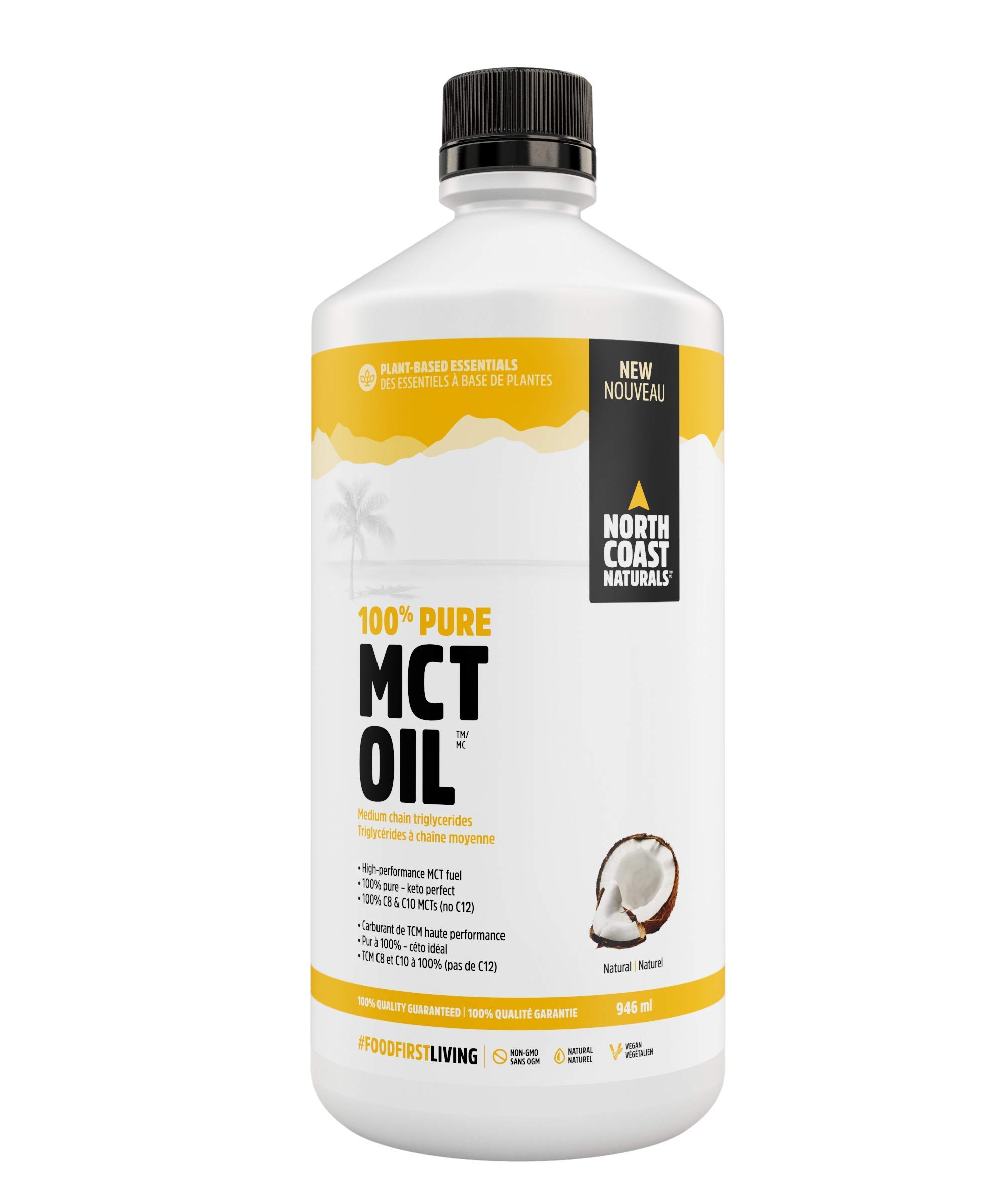 North Coast Naturals 100% Pure MCT Oil – Isolated from non-GMO