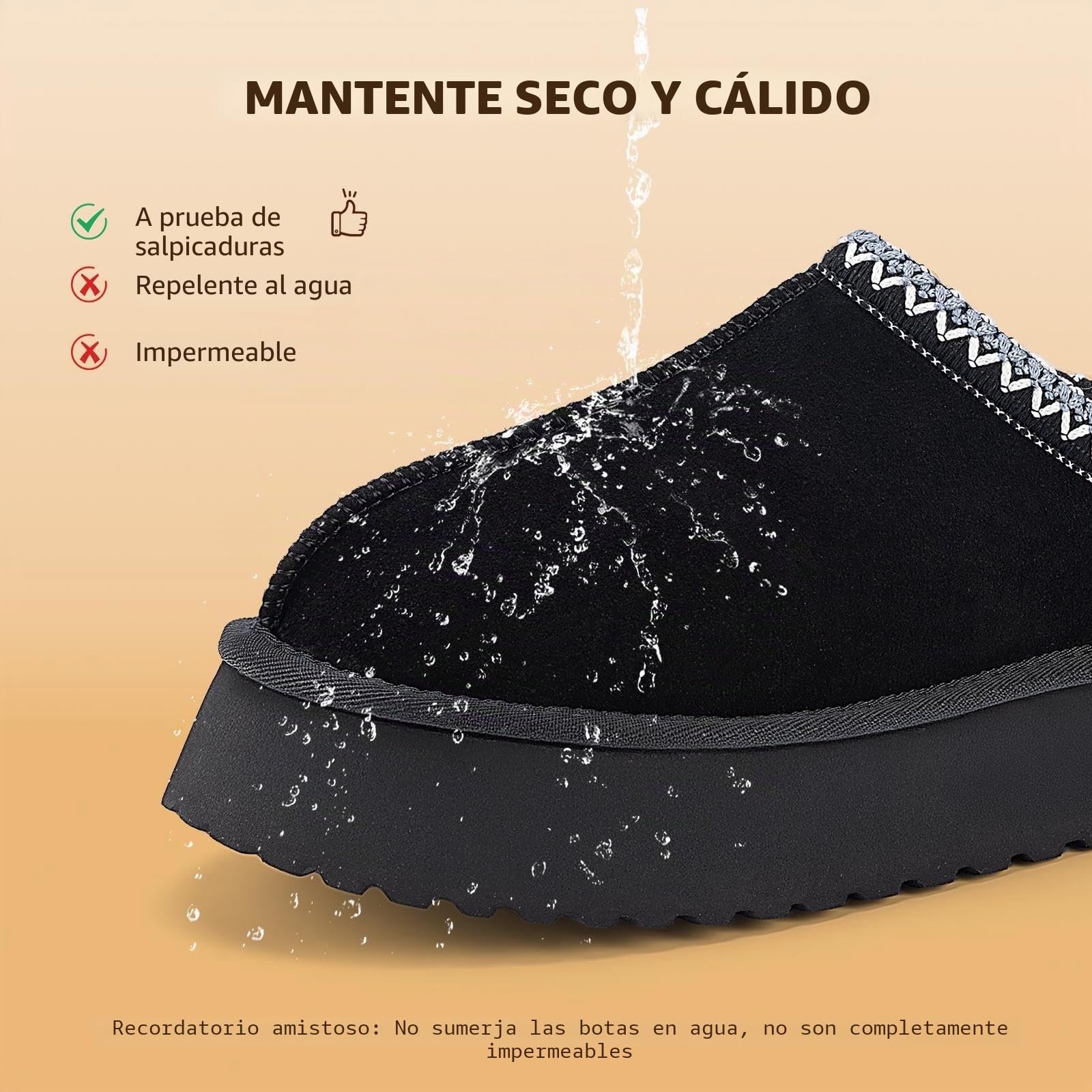 Mishansha Mujer Zapatillas de Estar Invierno Pantuflas Casa 36-42 EU | Zapatos, Antideslizantes, Cálidas, Calzado de Invierno, Grosor de 4 cm, Forro de Felpa Afelpada, Interiores, Paseos Diarios