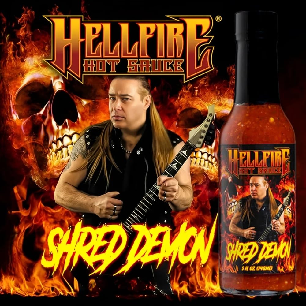 Amazon.com : HELLFIRE DAVID SHANKLE SHRED DEMON HOT SAUCE DAVID