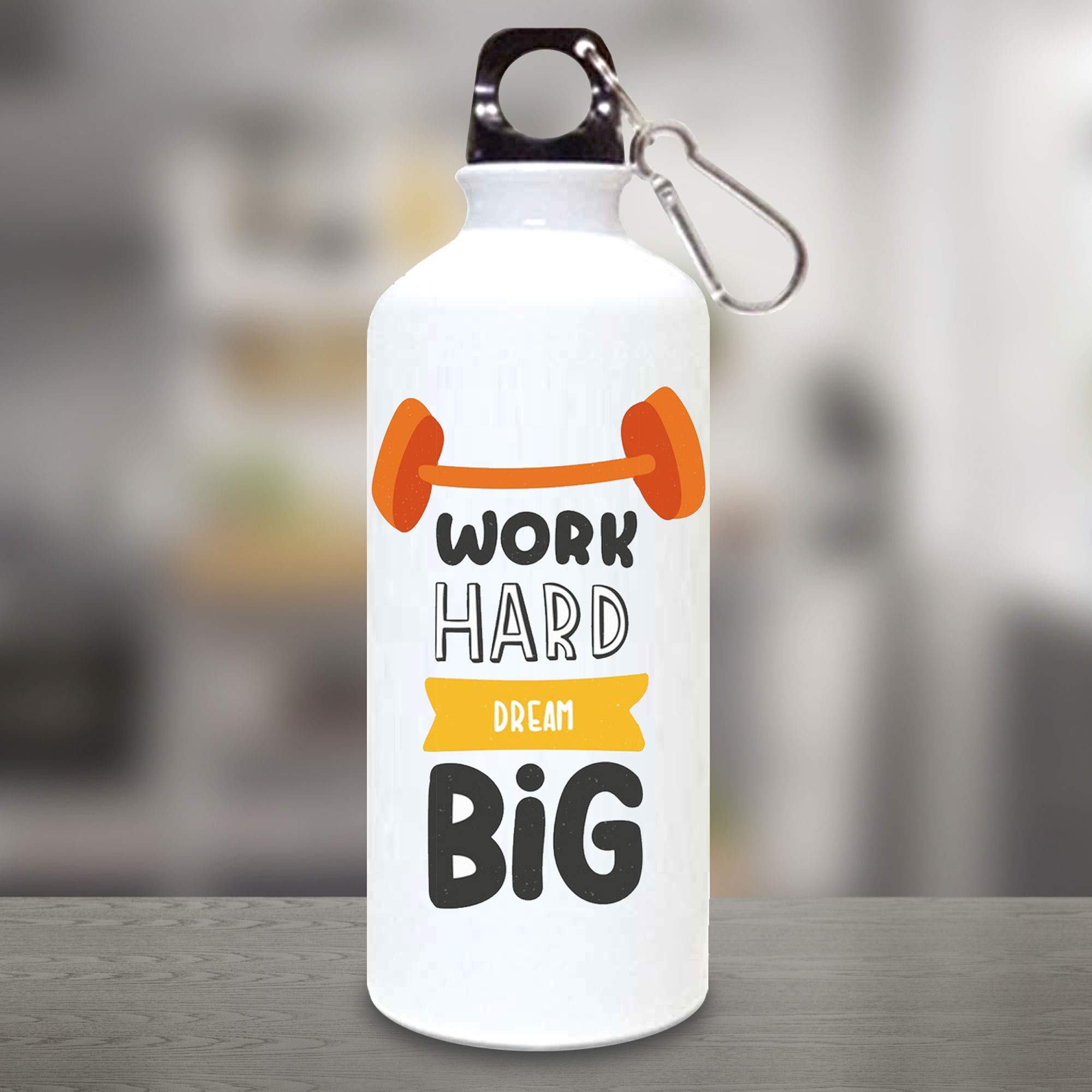 exciting Lives - Work Hard Dream Big Gym Sipper Bottle - Gift for Brother's Day, Birthday Gift for Gym Lovers, Athletes, Sportsperson - for Brother, Husband Wife, Girls, Boys, Kids - 600 ml