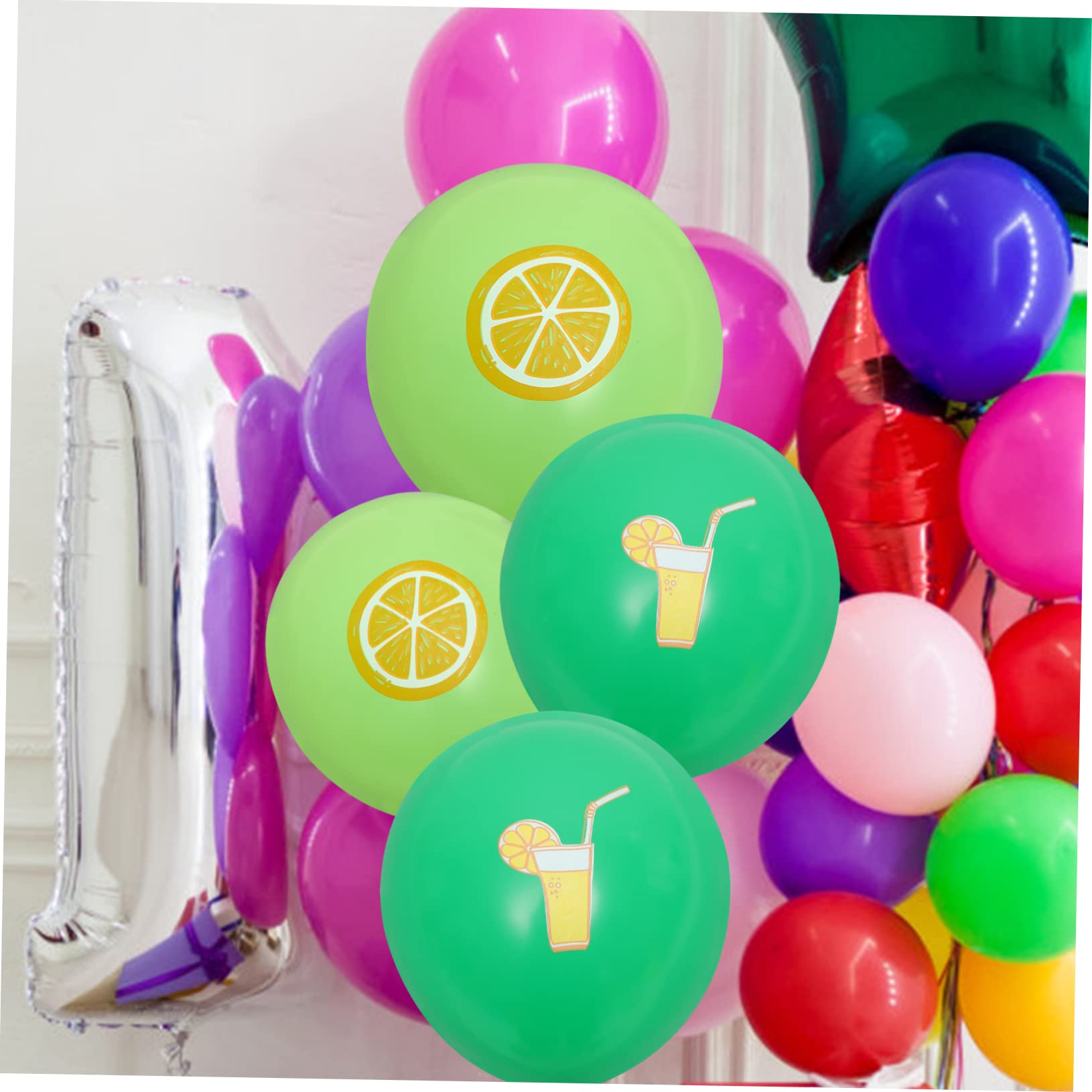WOONEKY 4 Set di Palloncini in Lattice a Tema Hawaiano per Decorazioni di Nozze Fidanzamento E Compleanno Accessori per Foto Pezzi * 4