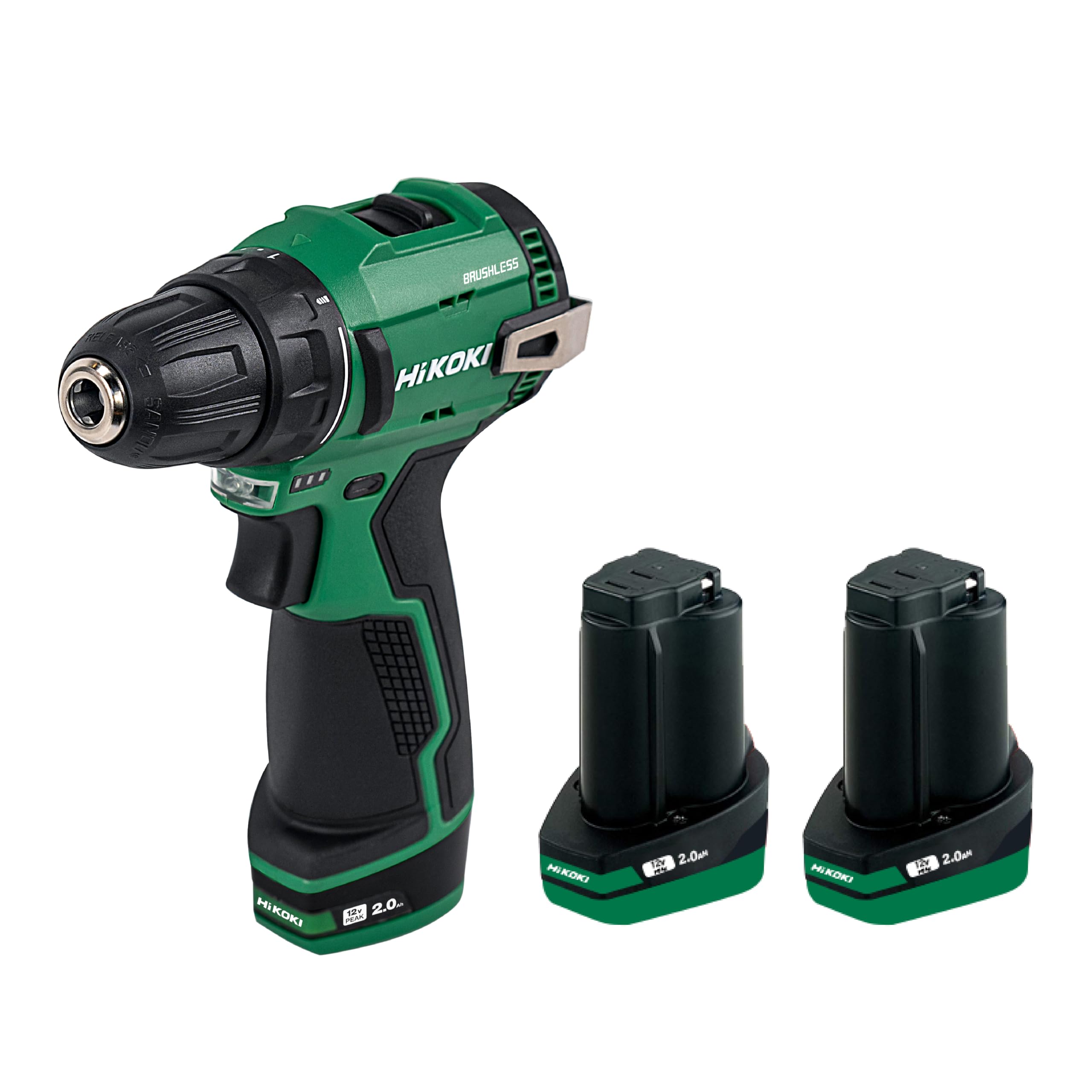HIKOKI DS12DF - Cordless Driver Drill, 12V With 10mm Keyless Drill Chuck, Brushless Motor, 2 Speed Gear, 35 Nm Tightening Torque, Built-In Led Light, 1 Kg, 2 Batteries, Charger & Carry Case Included-image-18