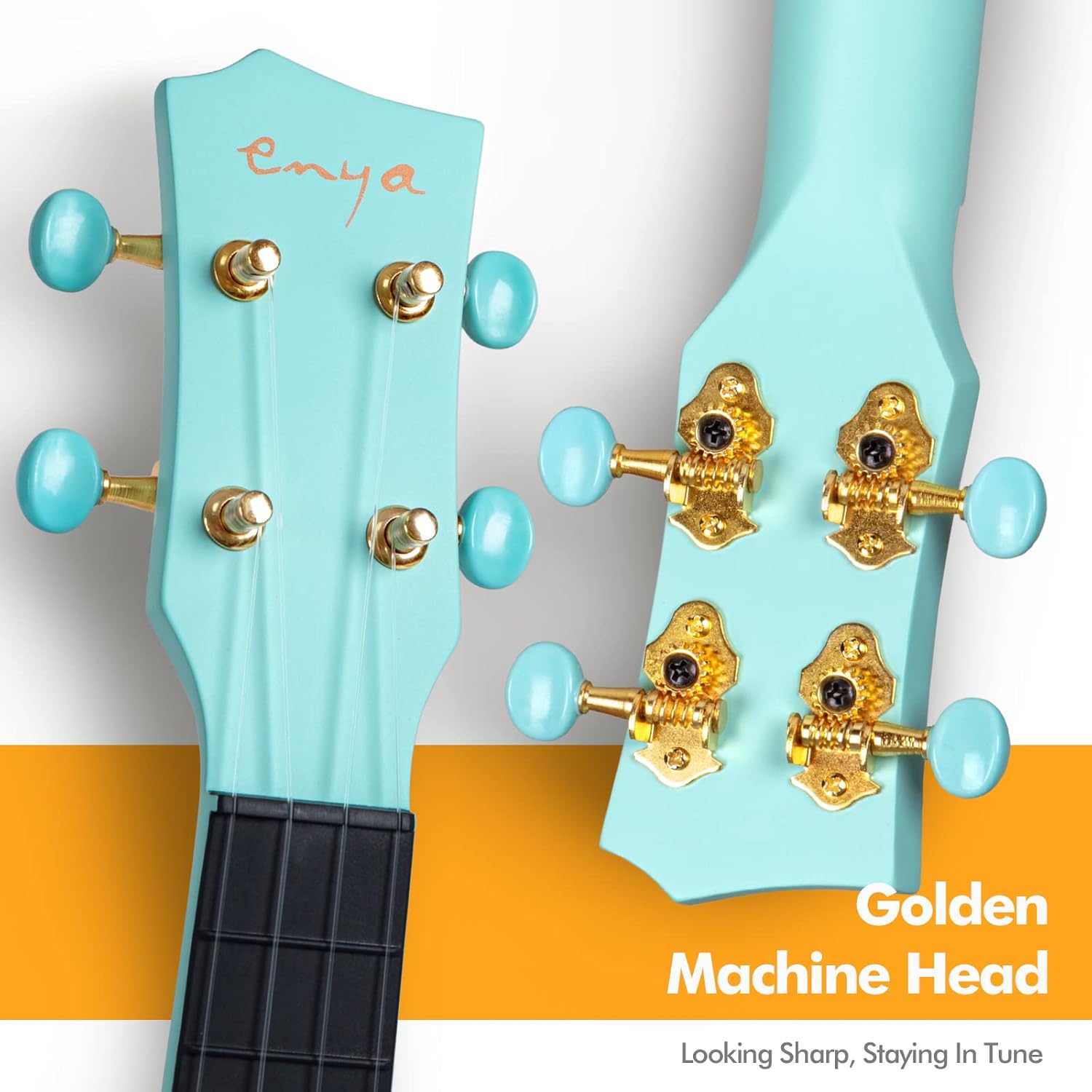 Enya Nova U Mini Soprano Ukulele 21” Carbon Fiber – Lightweight Waterproof Travel Ukulele for Beginners & Adult, Starter Kit Included (Case, Strap, Capo, Strings)