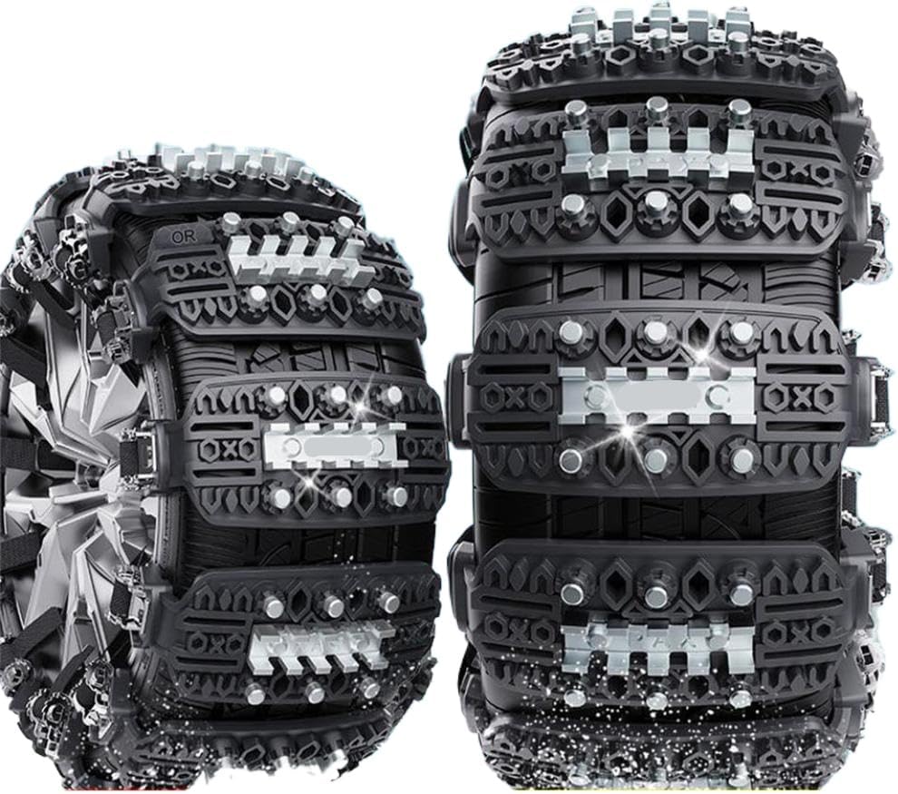 6PCS Car Snow Chain Off Road Motorcycle Anti-slip Tire Chain Winter Roadway ATV Compatible With Car Snow Chains