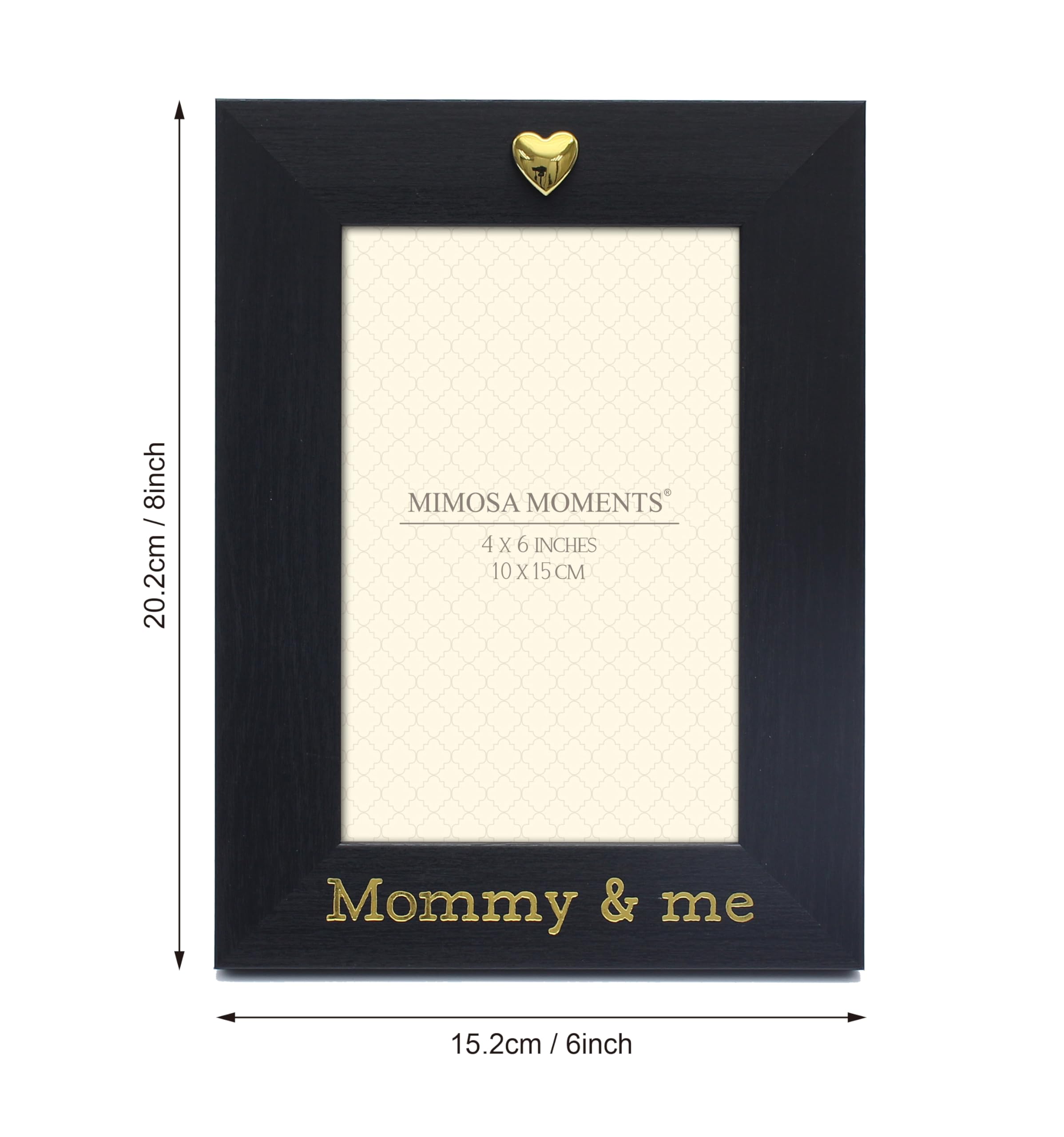 Amazon.com - MIMOSA MOMENTS Black Picture Frame for 4x6 photo with