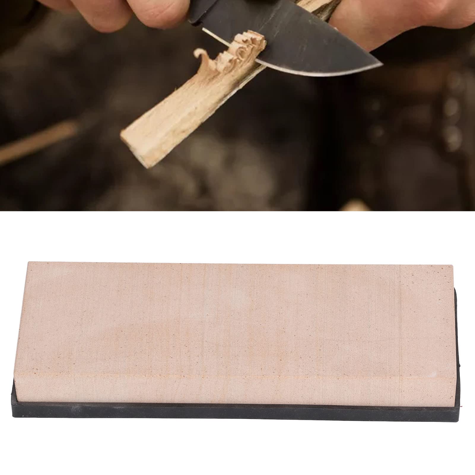 ZJchao Home Whetstone, Home Whetstone Ponete e Coltelli Sicuri per Coltelli House per le Lame di Rasoio (Topazio grana 1000)