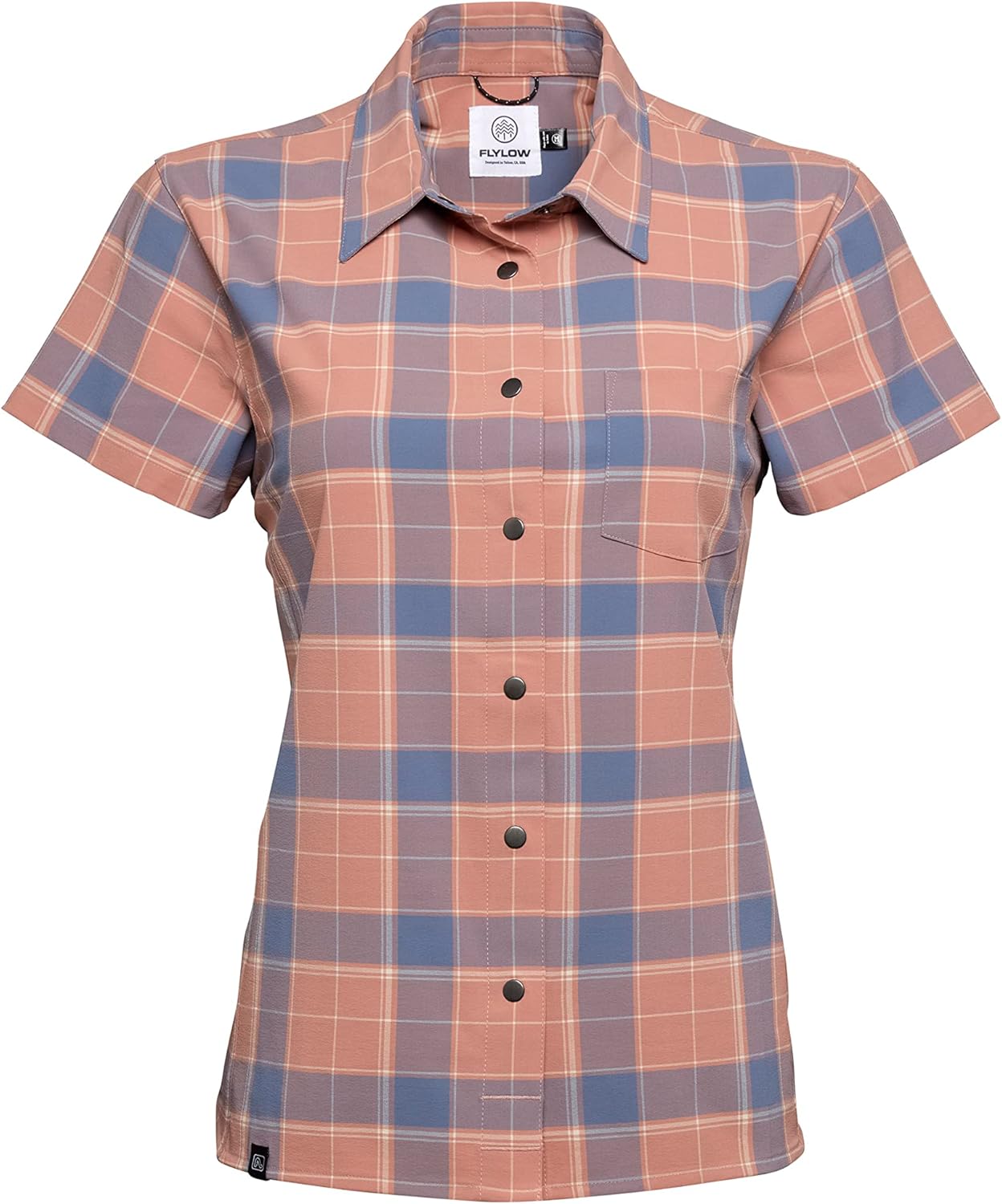 Flylow Women's Phoenix Shirt - Button-Up Short-Sleeve for Mountain Biking & Casual Wear