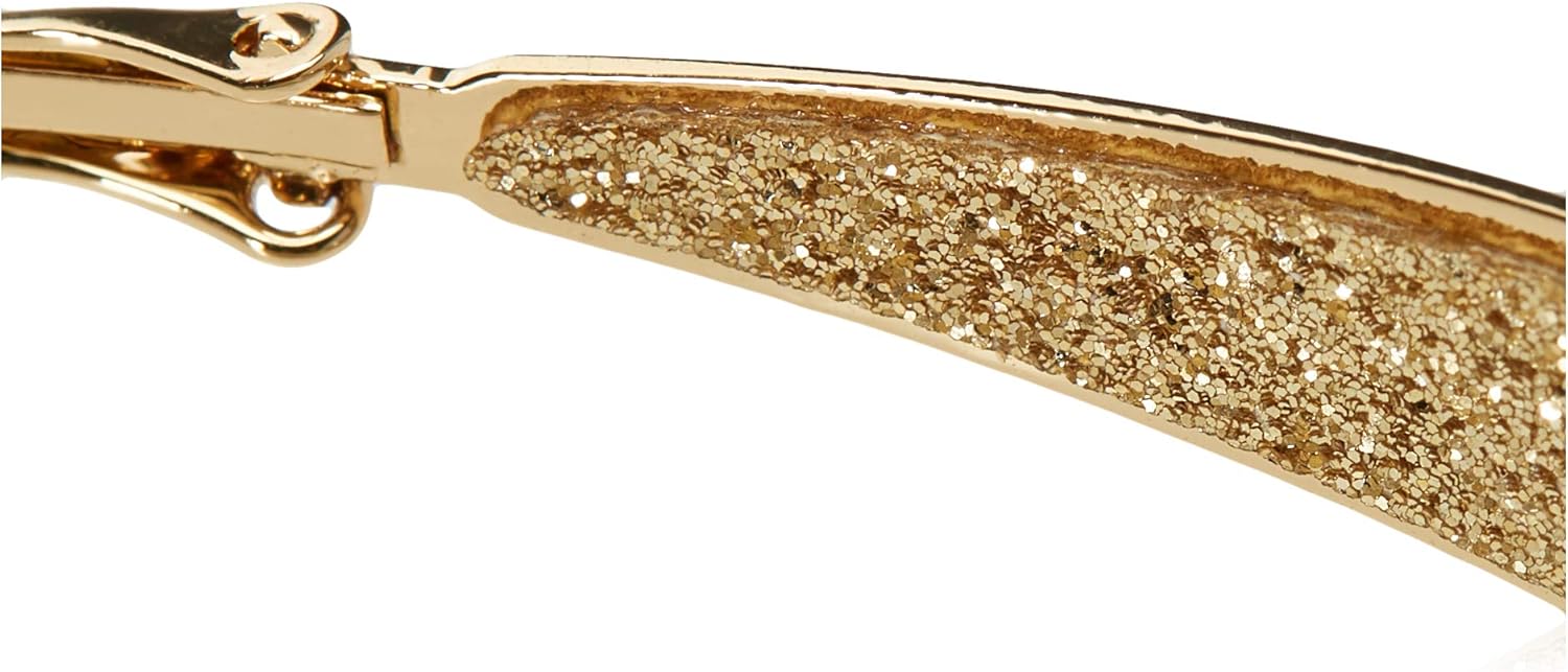 Guess Large Oval Glitter Hoop Earrings - Image 2