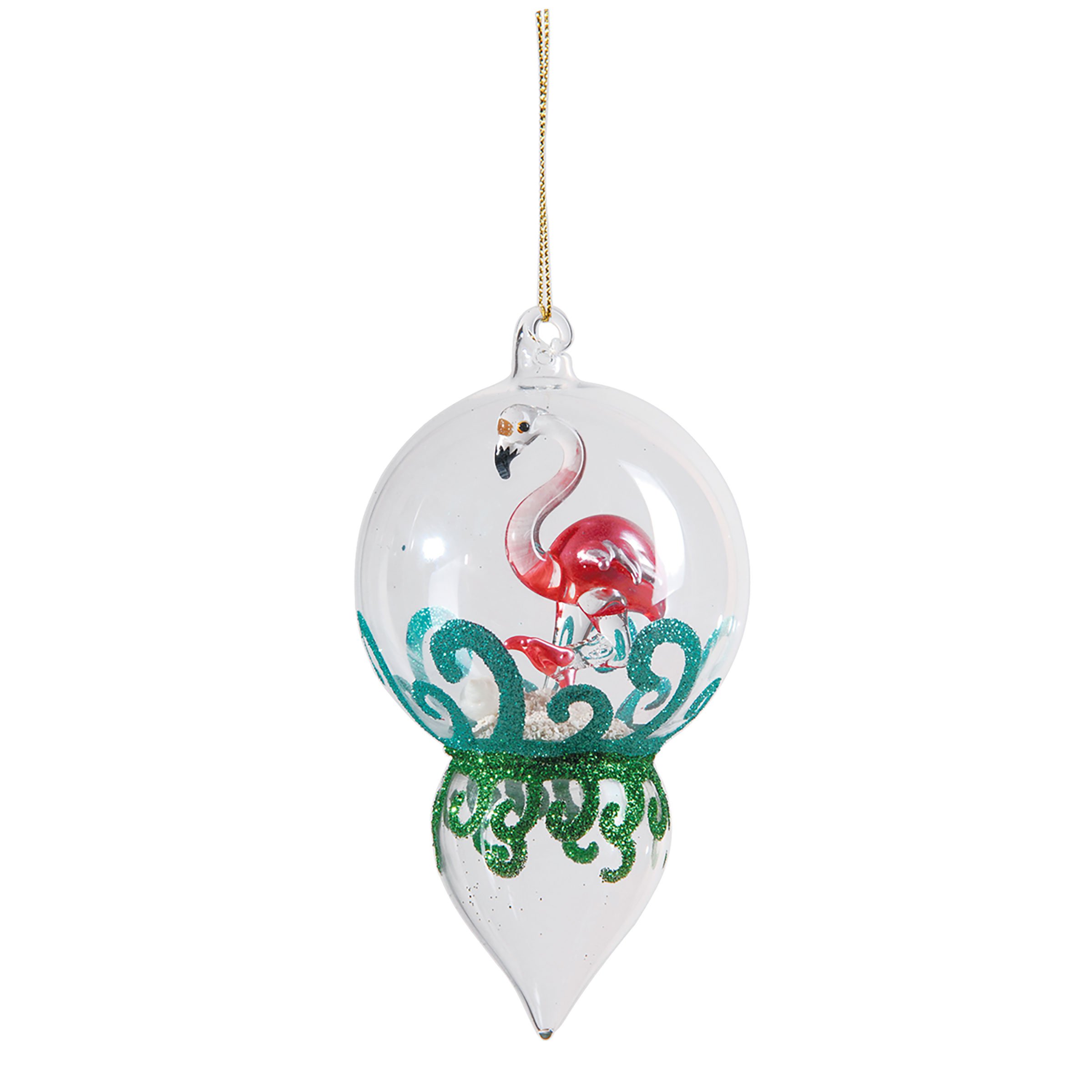 C&F Home Flamingo Finial Christmas Xmas Ornament Pink