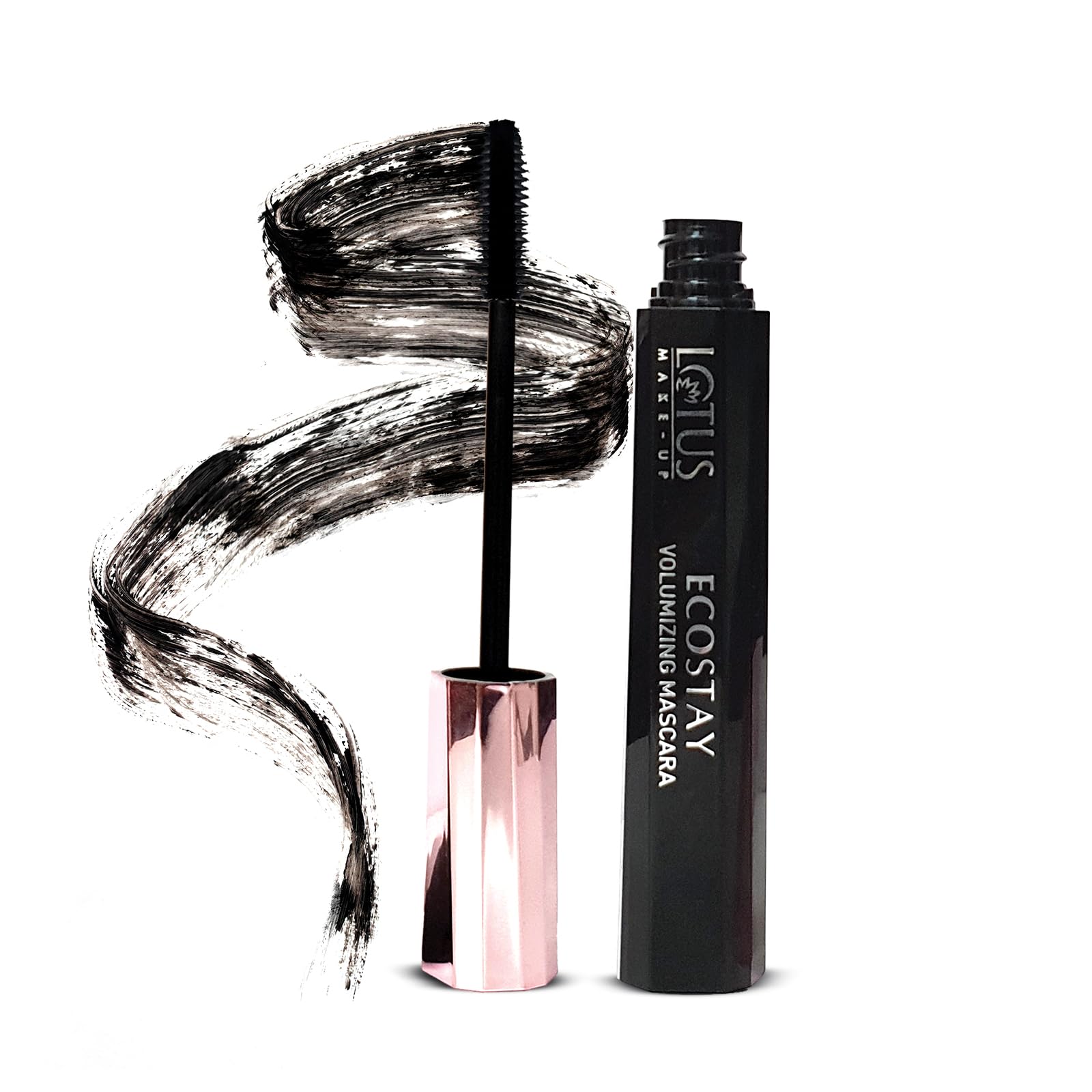 Lotus Makeup Ecostay Volumising Mascara | Smudge Proof | With Vitamin E & Almond Oil | 10g-image-12