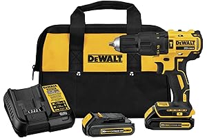 DEWALT DCD778L1 20V MAX* Compact Hammer Drill Kit (1/2-Inch, Cordless)
