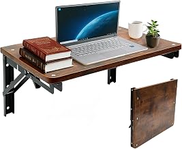 Folding Wooden Wall Table, 55 x 30 cm | Foldable, Ideal for Living Room, Bedroom, Laundry Room, Kitchen and Garage, Save Space