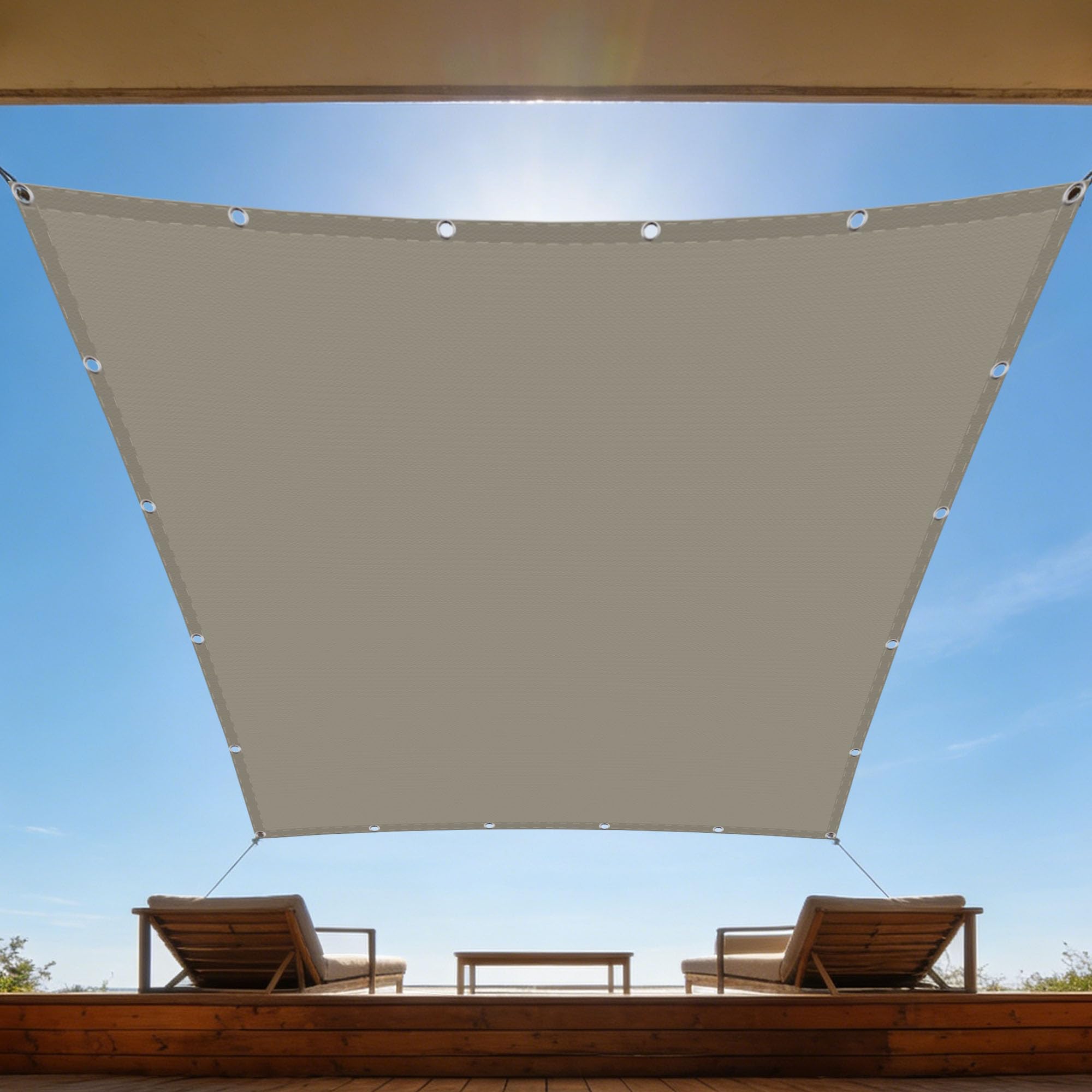 Voile d'ombrage étanche pour balcon et aménagement de terrasse