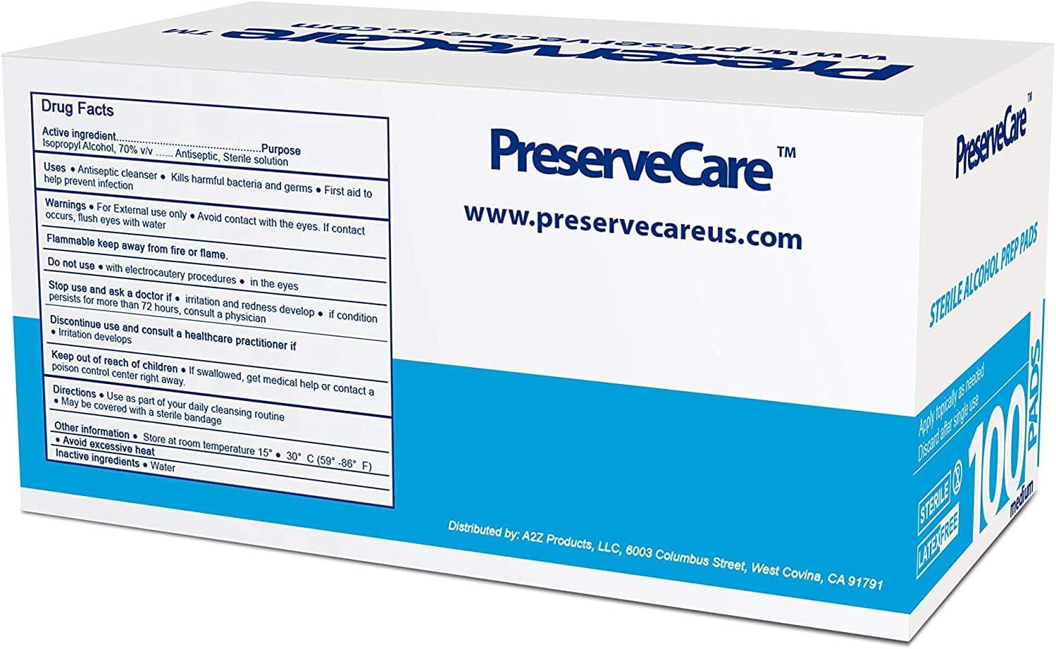 Alcohol Wipes Alcohol Prep Pads Alcohol Wipes Individually Wrapped 2-Ply Alcohol Swabs - Box of 100 : Health & Household