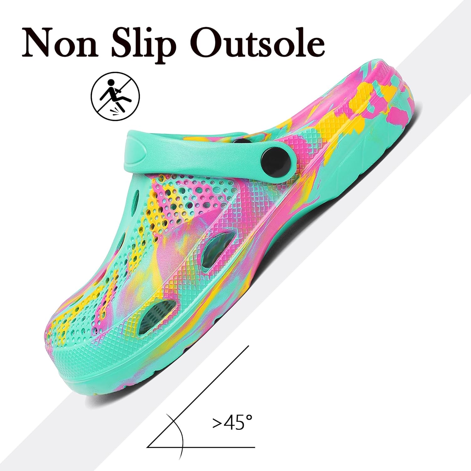 SOSOWHLTE Men's Women's Arch Support Clogs,Unisex Garden Shoes Comfortable Slip-on Outdoor Sandals Slippers for Beach Casual - Image 5