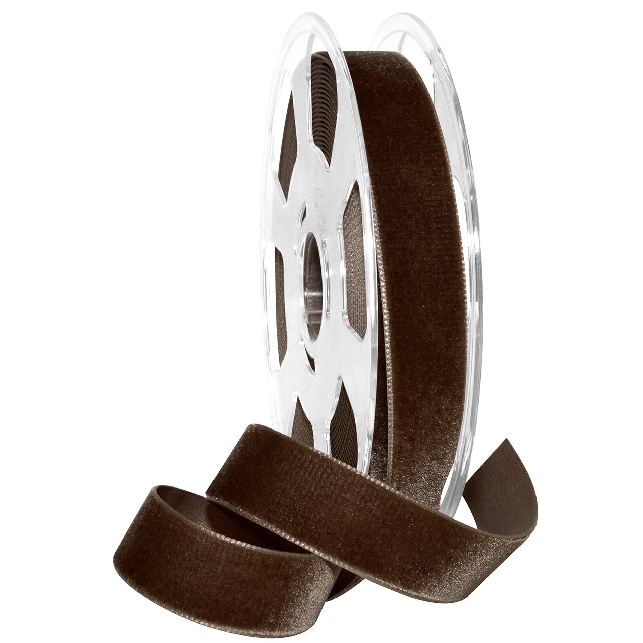 Ruban de Velours Morex haut de gamme, fil nylvaleur teinte Expresso