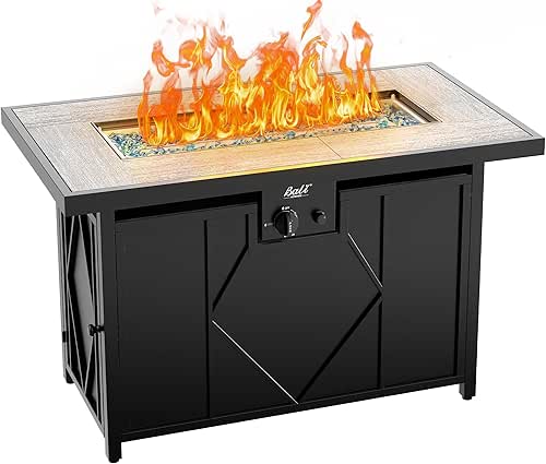 BALI OUTDOORS 42 inch Propane Fire Pit Patio Outdoor Fire