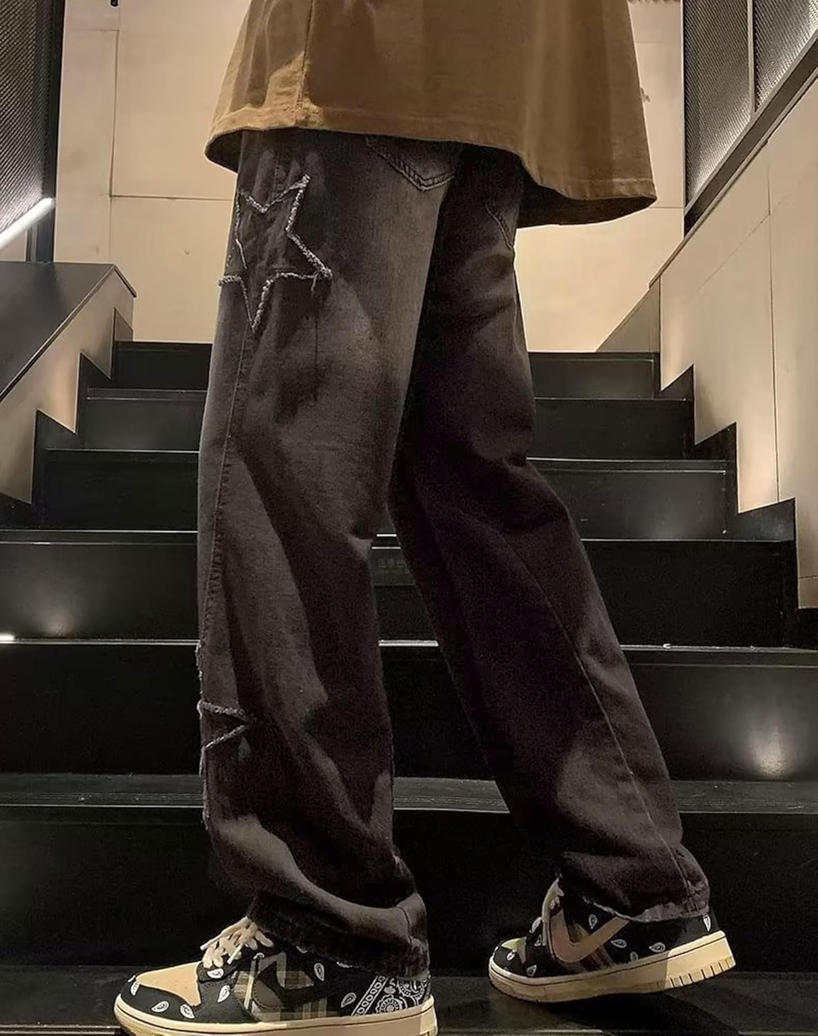 Kisswow Y2k Star Jeans for Women Cute Jeans for Teens Y2k Cargo Pants Women - Image 3