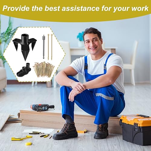 Miniatura 7 de Hlimior Kit de reparación de suelos chirriantes, elimina el chirrido del suelo debajo de suelos alfombrados, tapón de chirrido para fijar la mayoría