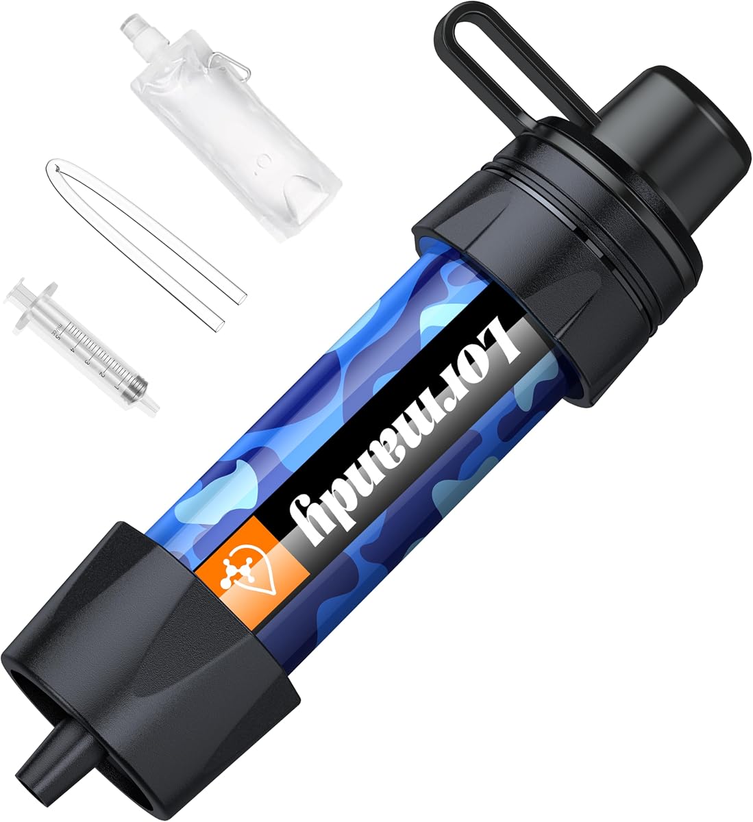 Filtro de agua de paja, sistema de filtración de agua portátil, purificador de agua, equipo personal de supervivencia de emergencia al aire libre para senderismo, viajes, camping, accesorios, preparación para emergencias, actividades al aire libre