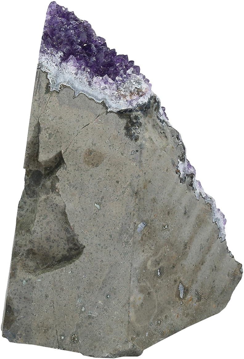 Rockcloud Natural Purple Amethyst Quartz Crystal Cluster Geode Druzy Home Decoration Gemstone Specimen 800-1000 Grams