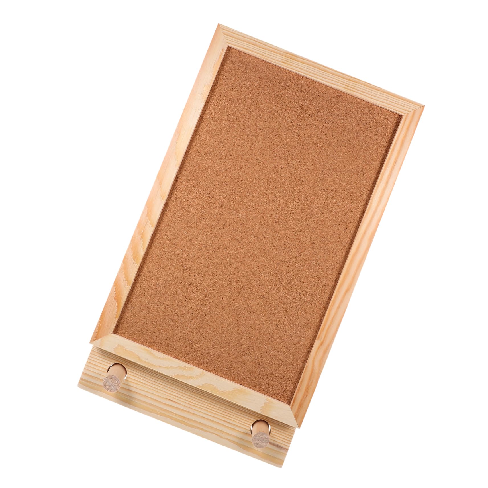 Angoily 4 Tablero de Corcho de Escritorio con Soporte Tablero de Anuncios Compacto para Notas y Fotos Diseño para Oficina y