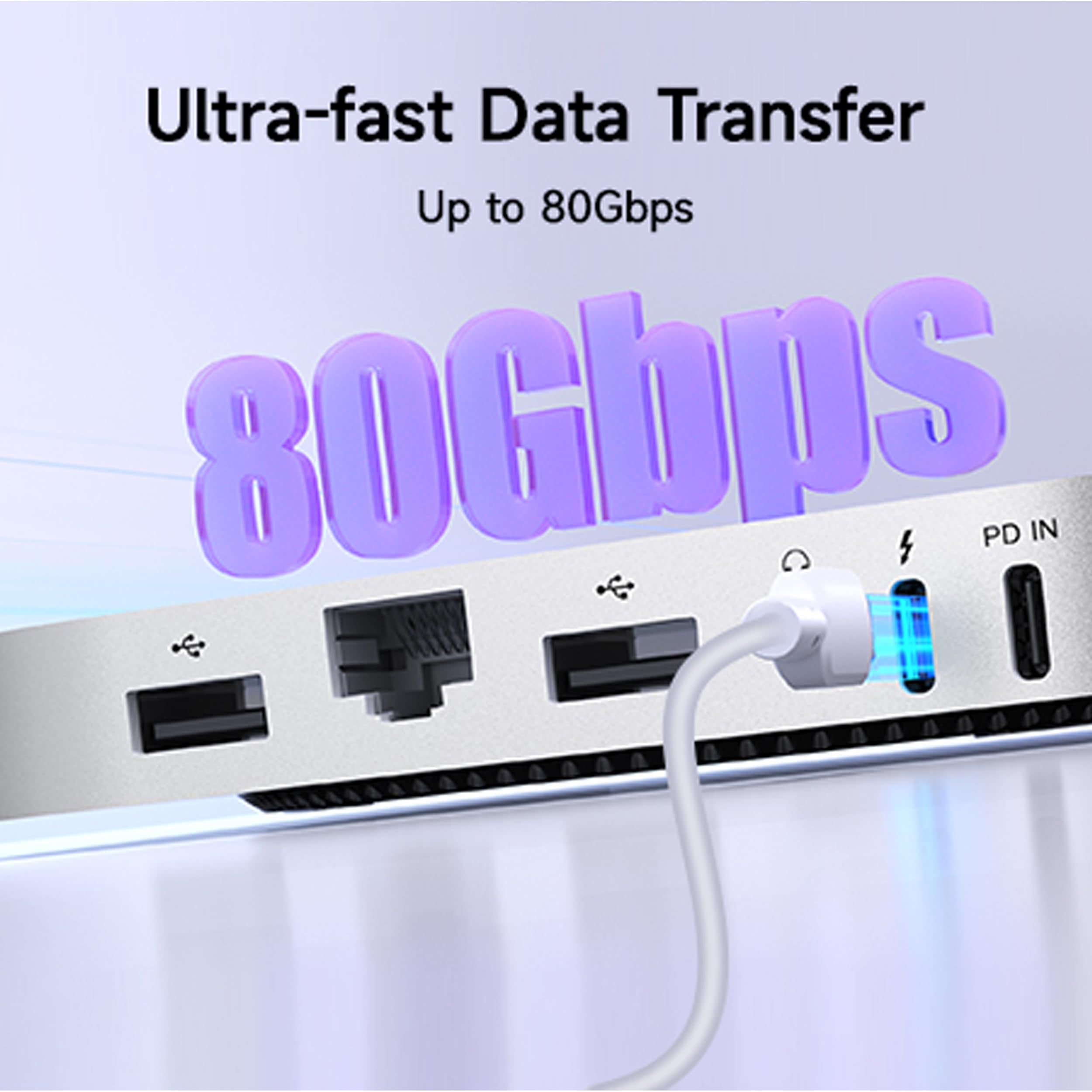 Mate Mini-A 80 Gb/s Mac mini M4 stacja dokująca i stojak, 2 gniazda M.2 PCIex2 SSD, maks. rozszerzenie 16 TB, czytnik kart SD4.0, 2,5 G LAN, port PD3.0, 2 x USB-A 5 Gb/s, do laptopów/komputerów
