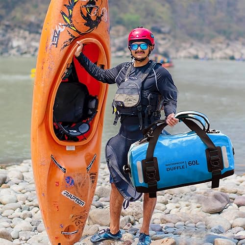 Miniatura 5 de ESONE Bolsas secas impermeable para hombresmujeres, bolsas secas para kayak, mochila impermeable para viajes, bolsa seca, mochila impermeable para