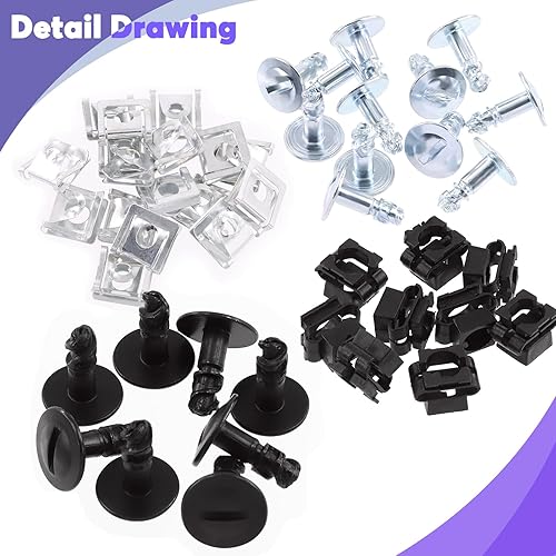 Miniatura 7 de Swipeet - Kit de 72 piezas de accesorios de protección del motor, clips de cacerola, surtido de pasadores de tuerca para VW y Audi