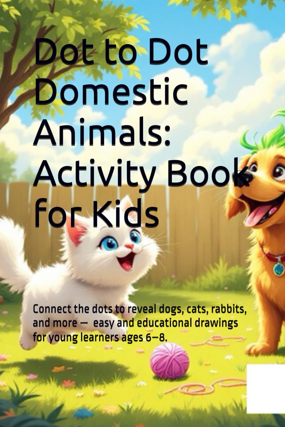 Dot to Dot Pets: Activity Book for Kids: Connect the dots to reveal dogs, cats, and more — easy and educational drawings for little artists ages 6–8.