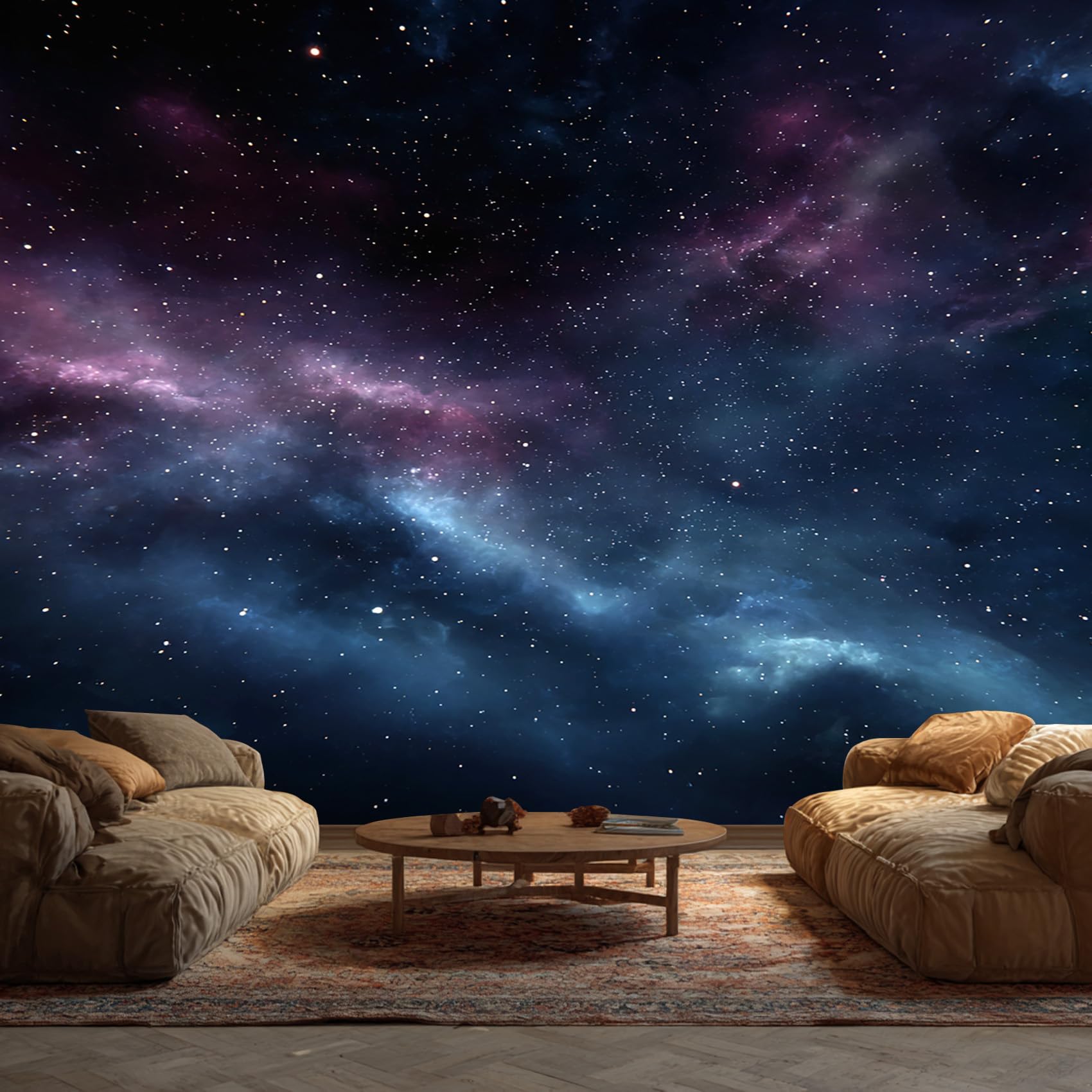 Starry Sky Wallpaper - Universe Space Galaxy Wall Mural - Wall Murals for Living Room Bedroom - Photo Wallpaper & Home Decor Art - 315 x 215 cm A-7078