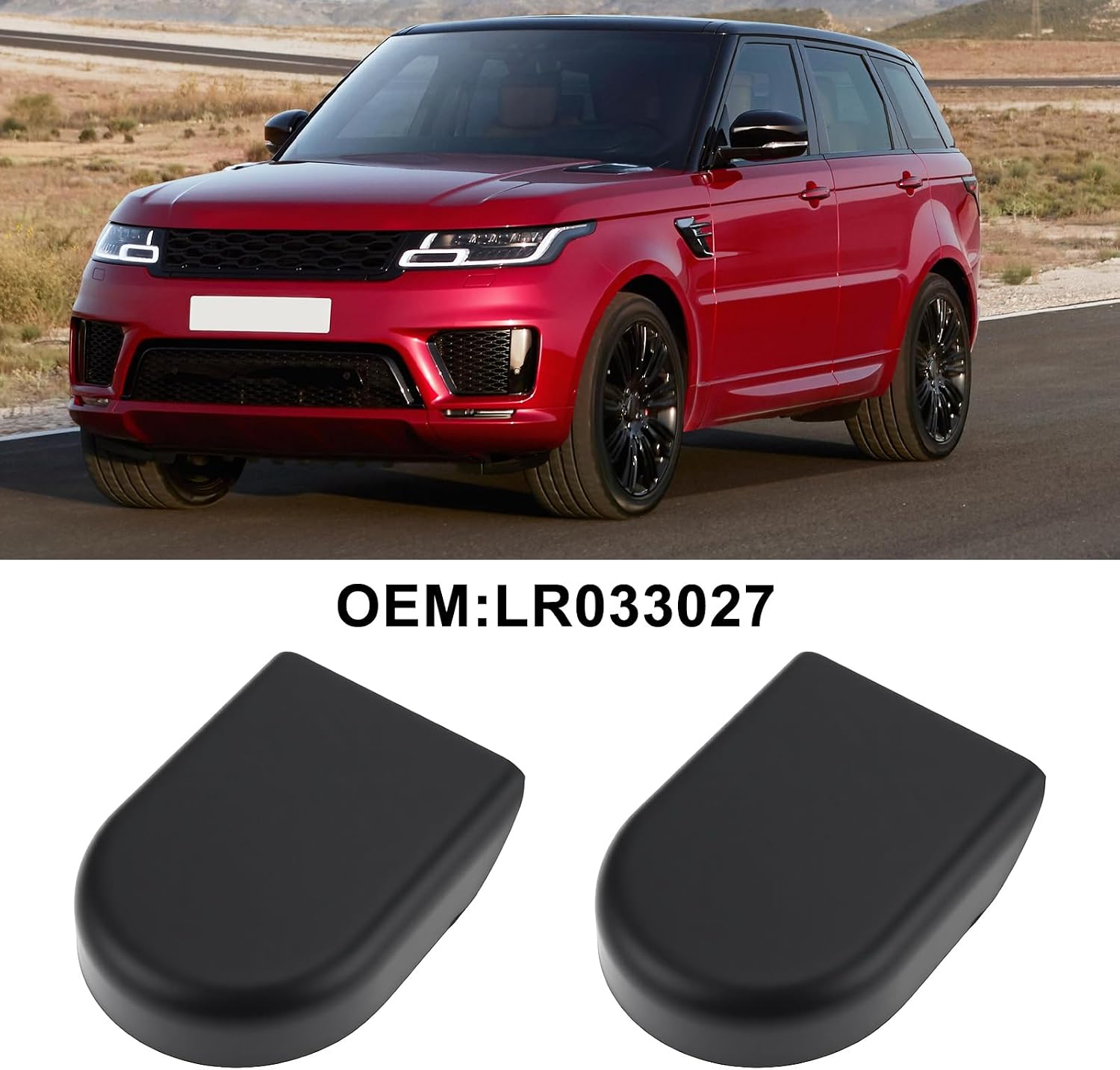 2pcs Front Wiper Arm Caps Replacement Part LR033027 Compatible with Range Rover Sport 2014-2024