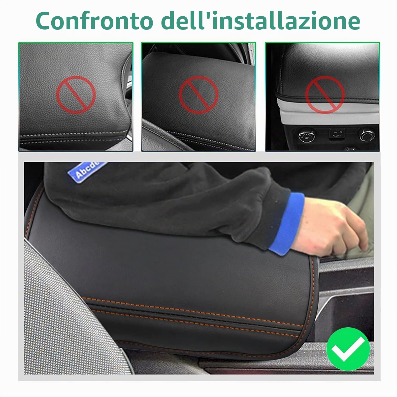 GAFAT 2020-2024 2025 Seat Leon MK4/ Cuprα Formentor Copertura Bracciolo, Seat Leon Cupr? 4 5F KL ST FR Console Centrale Protezione in Pelle, Accessori Seat Leon MK4, Accessori Formentor (Ottone)
