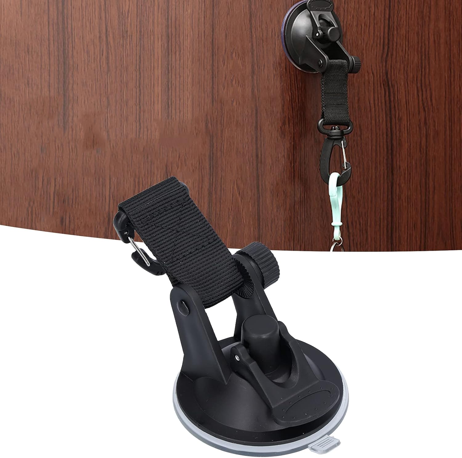 Suction Cup Securing Hook, Gigicial Reusable Strong Suction Cups Hooks Multipurpose Suction Hanger Hook Camping Accessories for Outdoor Camping Tarp