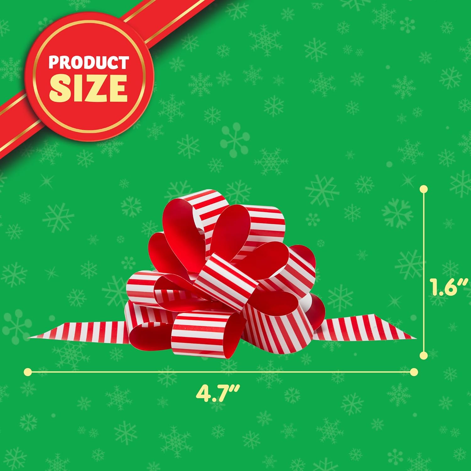 JOYIN 36 PCS Christmas Wrap with Ribbon Pull Bows 4.7", Pull Bows for Gift Wrapping, Easy and Fast Wrapping Accessory for Xmas, Baskets, Wine Bottles, Present, Florist, Bouquet Decoration - Image 6