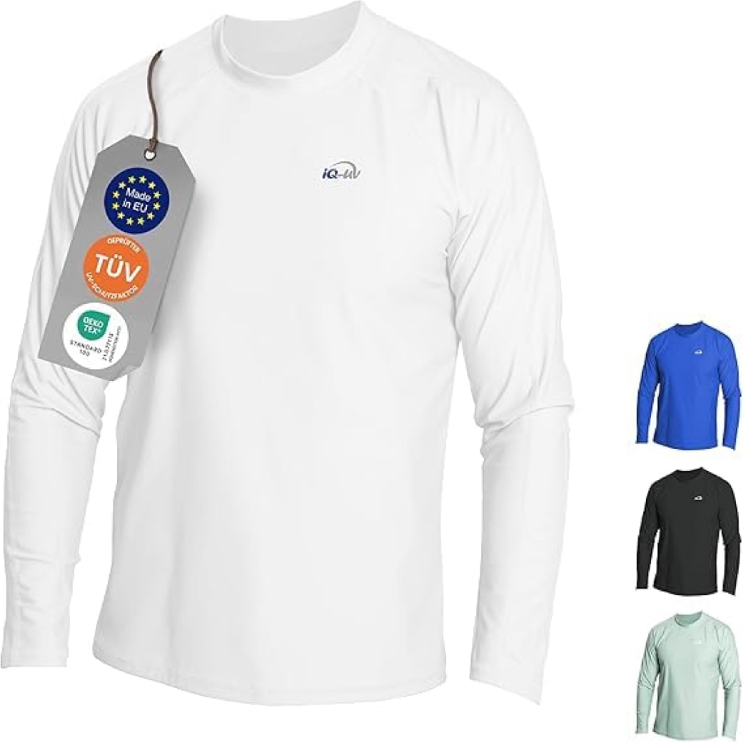 iQ-UV Koszulka iQ UV 300 regularny krój, długi rękaw, ochrona przed promieniowaniem UV Mężczyźni Uv-schutz T-shirt Iq 300 Watersport Long Sleeve