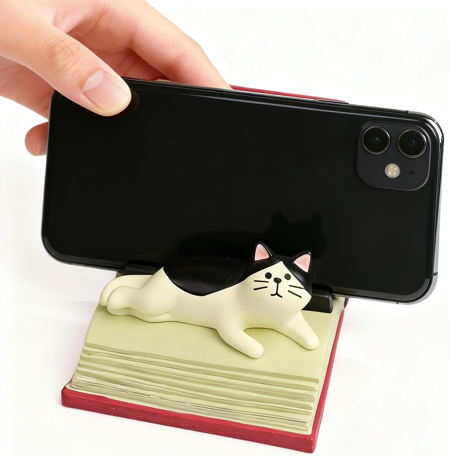 Cute Mouse-Shaped Phone Stand - Phone Holder for Desk - Decorative Figurines Decor for Home & Office Desk Table Decor,Collectible Souvenir Gift for Mouse Lovers