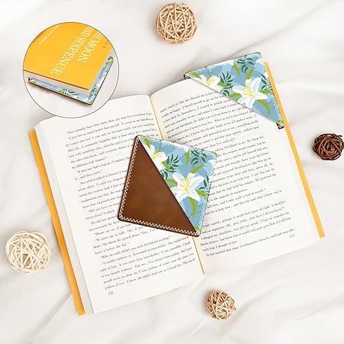 Miniatura 4 de Marcadores de cuero personalizados, accesorios divertidos y lindos para amantes de la lectura, marcadores de página irrompibles para mujeres,