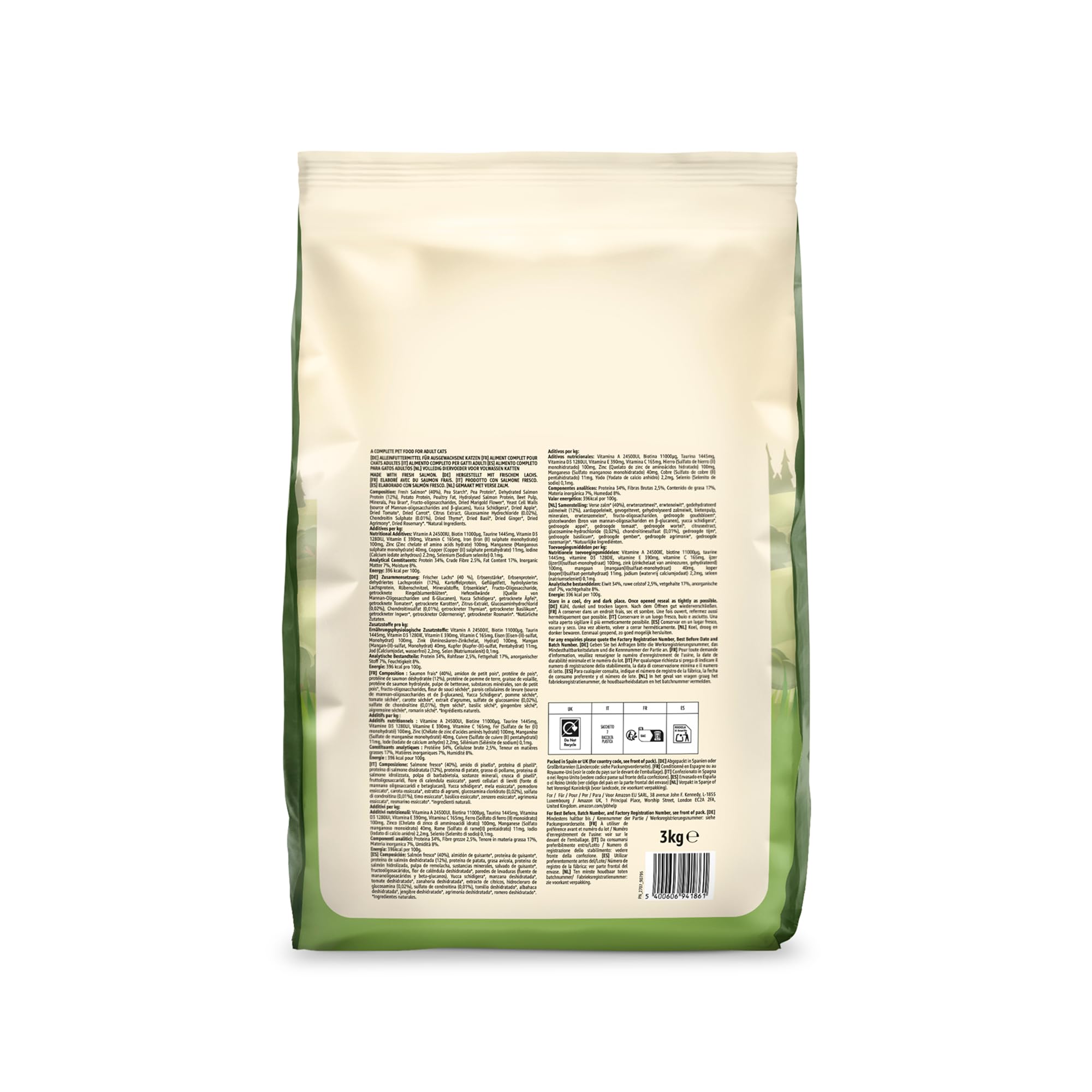 Image secondaire de Aliment pour chat adultes sans céréales au saumon frais - 3kg